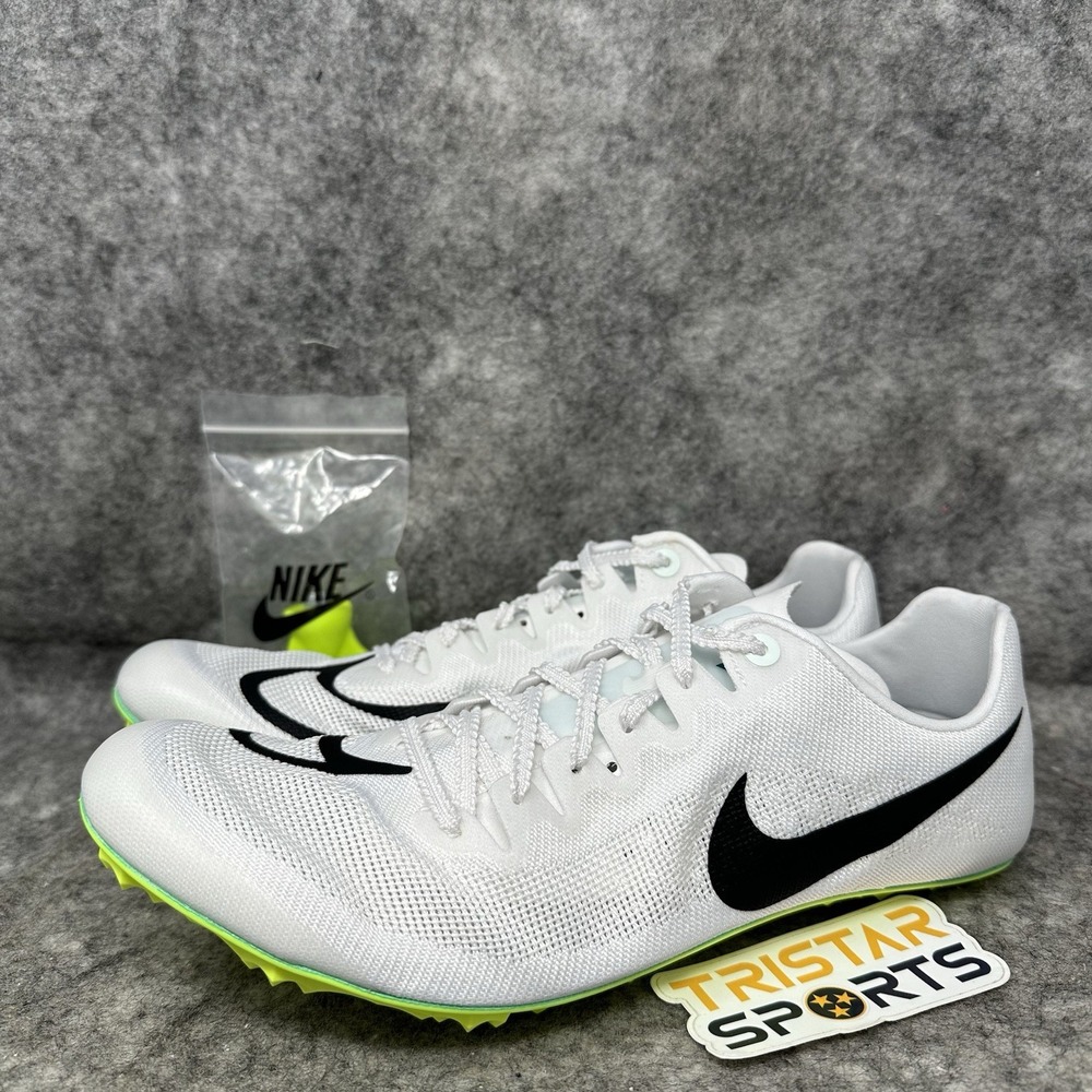 Nike Zoom Ja Fly 4 Track & Field Shoes Mens Sz 10.5 White Green DR2741-102